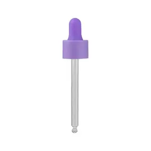 Botella de vidrio púrpura de niebla fina con cuentagotas púrpura Botella de aceite esencial Envase cosmético de alta calidad de 60ml