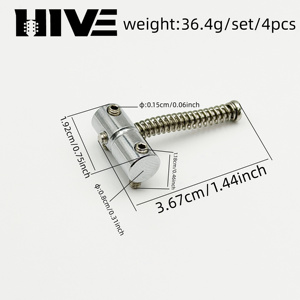 HIVE Wholesale Supply - Puente para <span class=keywords><strong>Bajo</strong></span> Eléctrico de 4 Cuerdas con Llave de Ajuste - Product Image 2