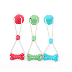 Qbellpet vendita calda cane tirare giocattoli ventose corda interattiva Chew Tpr giocattoli per cani di grossa taglia - Product Image 5