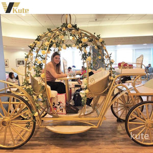 Carroza Eléctrica con Forma de Calabaza, Amortiguador de Impactos, Carro de Paseo con Logotipo Personalizado en Color para Eventos Festivos en Lugares Turísticos - Product Image 1