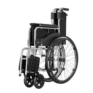 Fauteuil roulant manuel pliable confortable pour personnes handicapées/personnes âgées handicapées avec cercle de sécurité pour contrôler le fauteuil roulant - Product Image 6
