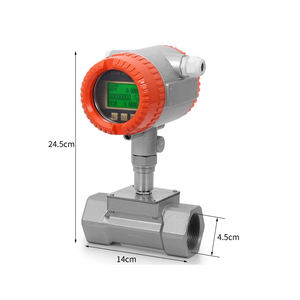 Capteur en acier inoxydable à filetage interne avec affichage numérique débitmètre de courant magnétique à affichage tête - Product Image 1
