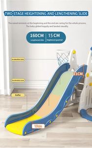 Vente flash Aire de jeux pour enfants 6 en 1 combinée <span class=keywords><strong>avec</strong></span> balançoire et <span class=keywords><strong>piscine</strong></span> à balles de basket-ball Glissade en plastique pour bébé d'intérieur pour enfants - Product Image 3