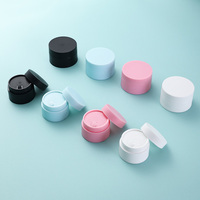 Pot vide de luxe en plastique rose doux au toucher Conteneur vide pour soins de la peau Pot cosmétique Pots de gommage corporel crème au beurre