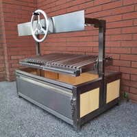 40 "Nouveau Charcoal Acier Inoxydable Hauteur Réglable Asado Parrilla BBQ Grill Santa Maria Argentine Grill Argemtina Grill