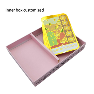 Sesiones <span class=keywords><strong>de</strong></span> adivinación impresas personalizadas, lujosa y elegante hoja <span class=keywords><strong>de</strong></span> oro <span class=keywords><strong>de</strong></span> dibujos animados, 79 <span class=keywords><strong>cartas</strong></span> <span class=keywords><strong>de</strong></span> Tarot, guía hecha <span class=keywords><strong>de</strong></span> Material <span class=keywords><strong>de</strong></span> papel duradero - Product Image 3