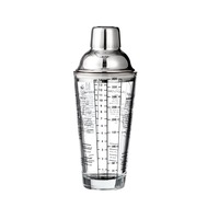 Verre mélangeur en acier inoxydable de 400 ml avec échelle graduée, tasse à thé au lait, shaker en verre