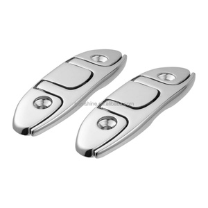 Cleat Plegable para Barco <span class=keywords><strong>de</strong></span> Acero Inoxidable 316, Cleat Abatible para Muelle con Fijación, Crampones <span class=keywords><strong>de</strong></span> <span class=keywords><strong>Amarre</strong></span> - Product Image 4