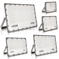Projecteur LED 140lm/w Blanc Froid 6500K 30W 100W 200W 300W 400W Étanche pour Jardin, Cour, Garage, Stade Sportif
