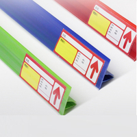 Porte-étiquette transparent promotionnel pour supermarché Porte-étiquette pour billet de prix Étagère Talker Bande de données transparente