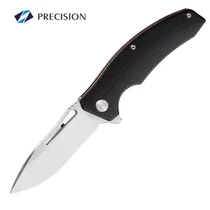 Custom Couteau De Poche G10 Handle Ceramic Ball Bearing D2 Pocket Knife For Outdoor Camping