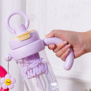 W69 Vaso de Plástico PP para Helado, de Gran Capacidad, para Exteriores, con Asa y Anillo, Apto para Lavavajillas, Botella de Agua Infantil - Product Image 2
