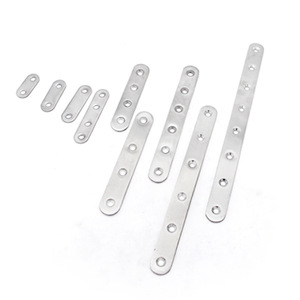 Connecteurs d'angle plats en acier inoxydable épaissi, supports d'angle droit, quincaillerie de meubles, style moderne et simple, durables - Product Image 1