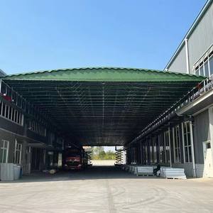 Grand auvent électrique extérieur Push-Pull en acier PVC <span class=keywords><strong>pour</strong></span> <span class=keywords><strong>pare</strong></span>-<span class=keywords><strong>brise</strong></span> de voiture Parking Logistique Parc Activité Tente <span class=keywords><strong>Garage</strong></span> Stockage Carports - Product Image 3