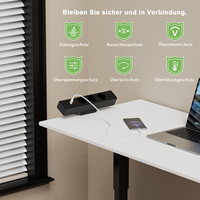 Multiprise de bureau à fixation murale 65W PD à charge rapide avec 3 prises CA EU et 3 ports USB, prise de bureau dissimulée pour ordinateur portable