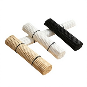 Bâtonnets diffuseurs en fibre de polyester, blancs, noirs, couleur naturelle, 3mm, 4mm, pour parfums et décorations - Product Image 1