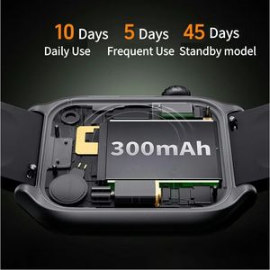 นาฬิกาอัจฉริยะ GTS7pro บลูทูธสำหรับเล่นกีฬานาฬิกา Android และ iOS อัตราการเต้นของหัวใจรับสายข้อความแบตเตอรี่7วัน - Product Image 4