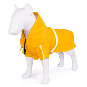 개 비옷 후드 슬리커 비 개 재킷 판초 후드 스트립 반사 - Product Image 2