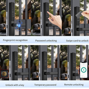Tuya Double-Side không thấm nước thông minh khóa cầu cắt hợp kim nhôm vân tay mật khẩu Thẻ mở khóa cho ngoài trời cửa trượt - Product Image 3