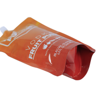 Pochette debout liquide en plastique réutilisable de 200ml avec impression personnalisée Sacs à bec verseur de poche Doypack