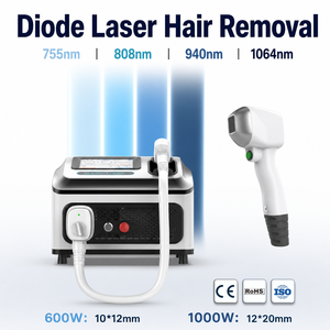 Appareil <span class=keywords><strong>laser</strong></span> diode 808 nm pour traitement corporel complet avec une grande taille de spot et une énergie élevée pour des résultats rapides avec refroidissement par cristal de saphir - Product Image 1
