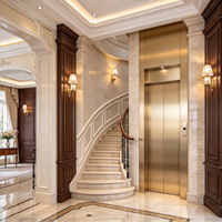 Ascenseur de villa de luxe moderne avec cabine intérieure personnalisée en miroir pour bâtiments résidentiels – Programme de fourniture pour acheteurs