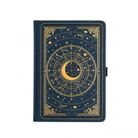 Bas quantité minimale de commande Classique Personnalisable Premium Vegan Leather Deep Red Dot Grid Lined Notebook Journal