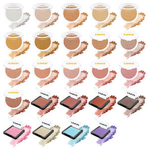 Cosméticos maquillaje vegano <span class=keywords><strong>iluminador</strong></span> resaltar Etiqueta Privada impermeable brillo resaltador paleta - Product Image 4