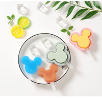 Eco Matériel Maison Popsicle BRICOLAGE Type Glace Pop Facile Crème Mini Crème Glacée Bar Silicone Gâteau À La Crème Glacée Moule Avec Couvercle