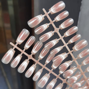 Lot de 30 faux ongles <span class=keywords><strong>à</strong></span> presser XS/S/M – Styles œil de chat, <span class=keywords><strong>French</strong></span> <span class=keywords><strong>Manucure</strong></span> et Moonlight Blanc pour une <span class=keywords><strong>manucure</strong></span> instantanée <span class=keywords><strong>à</strong></span> <span class=keywords><strong>domicile</strong></span> - Product Image 2