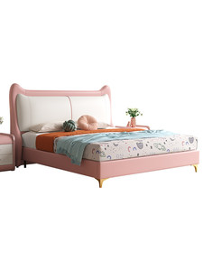 Mobili Moderni di Lusso per Camera da <span class=keywords><strong>Letto</strong></span> - <span class=keywords><strong>Letto</strong></span> Imbottito Morbido, <span class=keywords><strong>Letto</strong></span> Matrimoniale Extra Large per Bambini con Materasso, <span class=keywords><strong>Letto</strong></span> da Principessa per Ragazze - Product Image 5