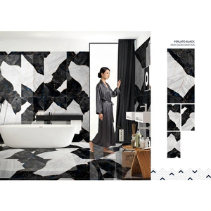 Azulejos de Porcelana Carrara Personalizados de 24x48 Pulgadas con Aspecto de Mármol Pulido para Proyectos Residenciales y Hoteles - Product Image 1