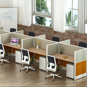 Moderni Divisori Modulari per Ufficio con Telaio Sottile in Alluminio, per Ospedali, Scuole, Postazioni di Lavoro, <span class=keywords><strong>Call</strong></span> Center, Cubicoli, Tavoli a 4 Posti - Product Image 4