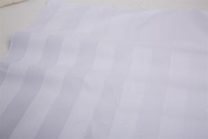 Longue agrafe coton TC300 satin rayé hôtel textile literie tissu - Product Image 4