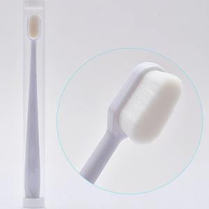 Cepillo de dientes de cerdas suaves con 10.000 cerdas de carbón de bambú, cerdas ultrafinas y densamente empacadas, empaquetado individualmente para - Product Image 2