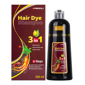 MEIDU Fabricante Mayorista de Champú Tinte para el Cabello 3 en 1 Color Castaño Dorado - Product Image 1
