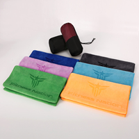 Werbegeschenk mit Eigenem Logo Lasergravur Mikrofaser-Handtuch Leichtgewichtig Schnelltrocknend Fitness Workout Souvenir Werbegeschenk Gym-Handtuch