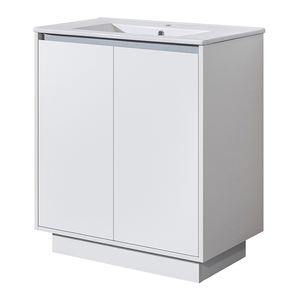 Gabinete de piso de baño impermeable combinado de tocador independiente moderno fácil de limpiar - Product Image 1