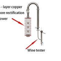 50L 100L Koperen Alembic Still Moonshine Distillatie Set voor Whisky Brandy Sterkedrank