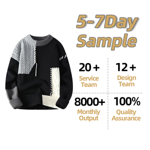 <strong>Cheap</strong> Wholesale Anti-Shrink Winter Warm Fashion Plus-size Casual Knitted Streetwear Sweater for <strong>Men</strong> - Product Image 2
