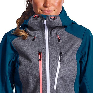 Hot Sale Men's Winter Waterproof Softshell <b>Jacket</b> with Stand Collar Zipper Front Hooded Eco-Friendly & Windproof for Hiking - Product Image 5