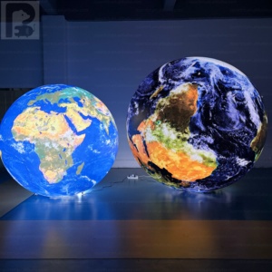 Sphère gonflable LED promotionnelle extérieure en PVC avec logo personnalisé, modèle Planète Terre Lune, pour Salons professionnels, Festivals et Grandes ouvertures - Product Image 6