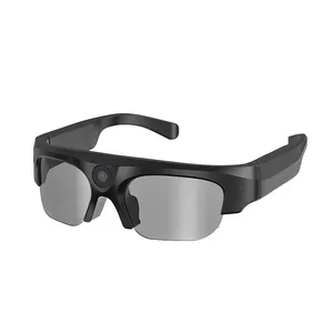 LEK-gafas inteligentes para deportes al aire libre, lentes de cámara con altavoces, audio, música, llamadas, Mp3, vídeo mini, 2023 p, dv, 4K, 1080