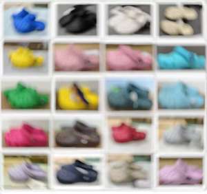 أحذية أطفال للجنسين باللون الأسود من طراز كروكس مع أحجار الراين والألماس اللامعة قابلة للتخصيص بنفسك، قباقيب وبغال/10001 - Product Image 6