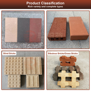 Pavage carré argile <span class=keywords><strong>brique</strong></span> pour carré trottoir rue guidage aveugle route fritté finisseur décoratif jardin mur bâtiment revêtu - Product Image 3