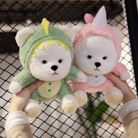 Peluches personnalisées de haute qualité, mignonnes, licorne, ours, animaux de dessin animé, dinosaure, oreiller en peluche, poupée pour enfants, cadeau de Noël, cadeau d'anniversaire