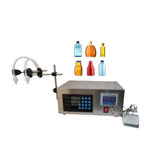 Máquina de Llenado de Líquidos Gfk380 de 2 Boquillas, de Sobremesa, Pequeña, con Control Digital y Bomba Magnética - Product Image 1