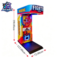 Machine de boxe d'arcade à monnayeur pour enfants, simulateur de gros coup de poing ultime pour centre commercial, parc d'attractions, centre de divertissement familial