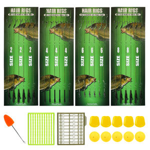 LUSHAZER 1 Set di impianti di perforazione per la pesca alla carpa con ganci spinati esca ferma Boilie ferma il cambio rapido Kit di attrezzatura per terminali girevoli - Product Image 1