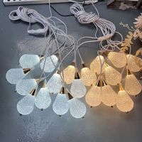 Guirlande lumineuse LED pour mariage, 10 têtes, acrylique, écologique, IP65, décoration de lieu de mariage moderne et luxueuse, personnalisable en usine